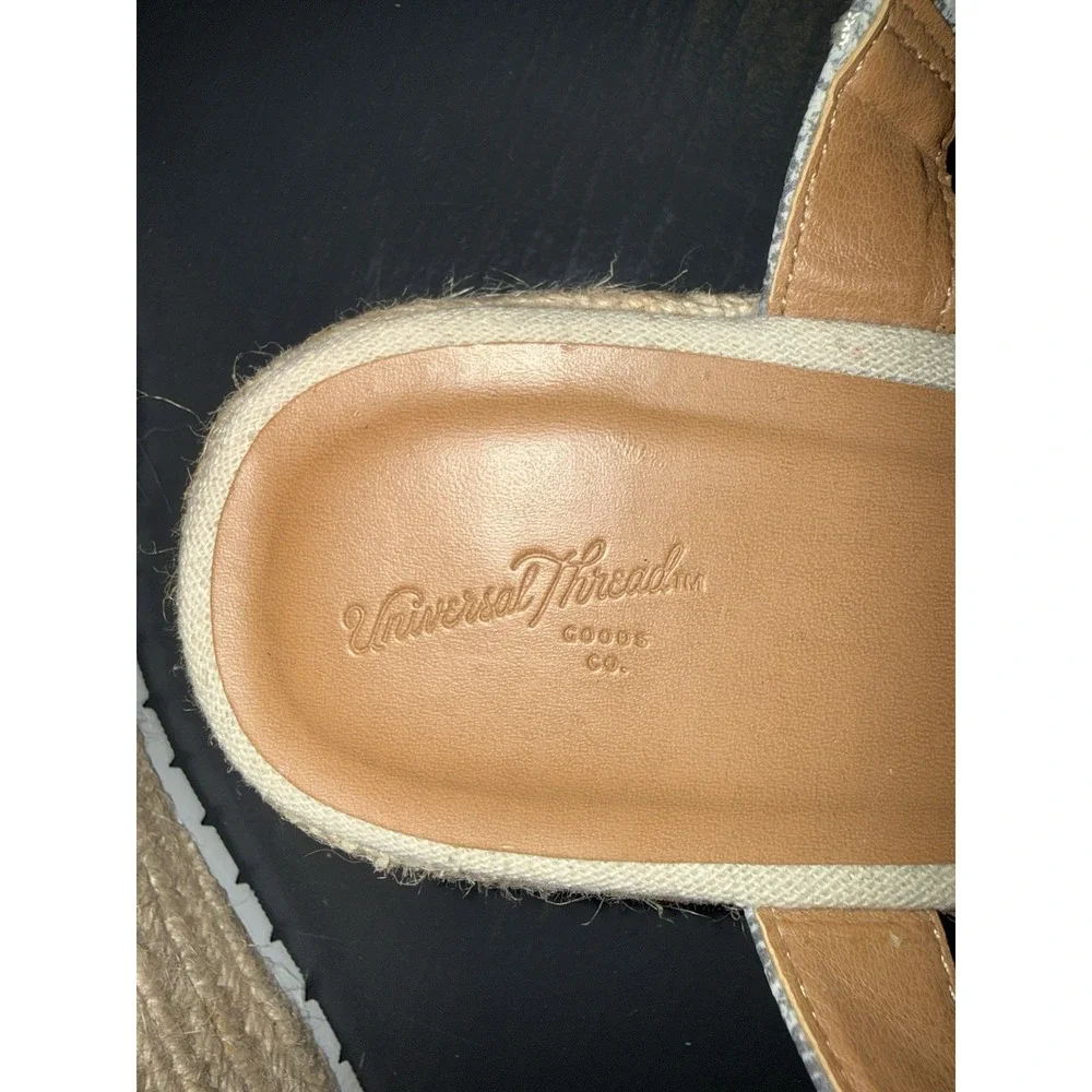 Universal Thread Wedge‎ Espadrille Sandal Snake Print Size 10 Women